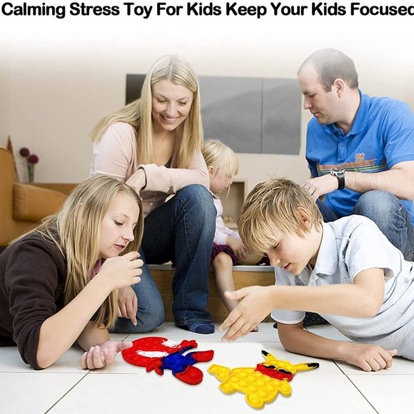 New Pokemon and Spiderman Pop It Fidget Sensory Toys​ - Picture 3 of 8